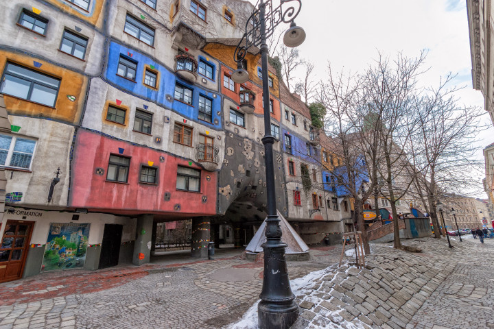 la zona  Hundertwasser è una delle migliori dove alloggiare a Vienna