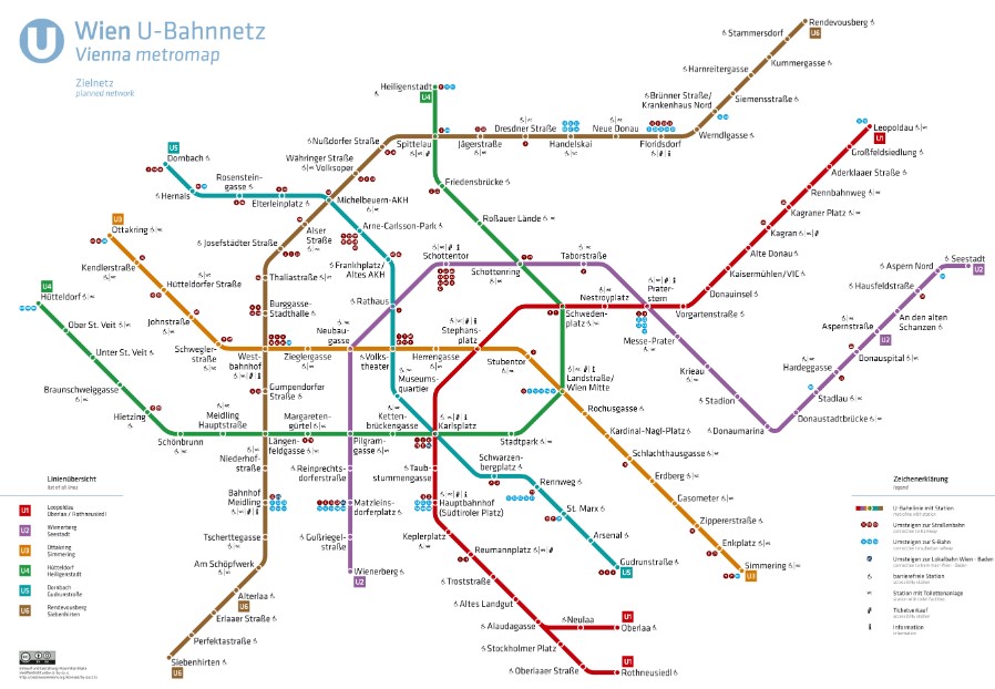 mappa metro vienna
